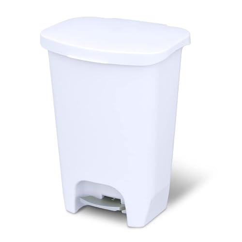 Glad 13 Gallon Trash Can | Plastic Kitchen Waste Bin...
