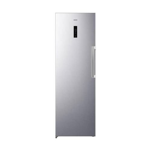 Svan Congelador vertical Inox SCV185600ENFX. Capacidad 274 Litros, Puerta Reversible, Bajo nivel Sonoro, Eficiencia Energética Clase E