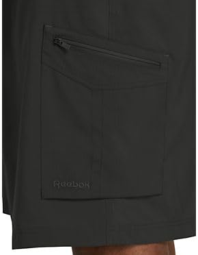 Reebok Big and Tall Performance Ripstop Cargo Shorts Black 3XL3