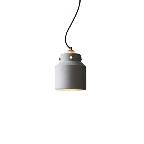 Lámpara colgante de cemento ideal para decorar la isla de cocina y el comedor