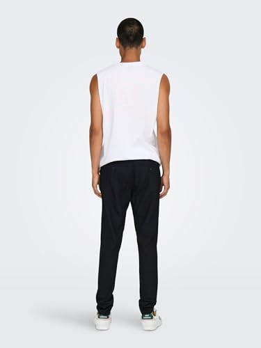 ONLY & SONS Herren Onsbrad Life Slim 0184 Pant Stoffhose, Schwarz, 29W / 32L EU – Ansicht 5