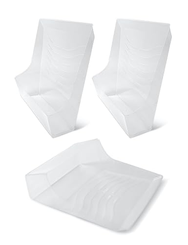 ROLLINGDOG Revestimiento de bandeja de pintura, eficientes y compatibles, desechables, para bandeja Rollingdog #20120, paquete de 3