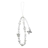 Exircy Beaded Camera Wrist Strap, Phone Wristlet Charms Cute Pearl Bracelet Digital Camera Charm Lanyard...