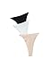 GORGLITTER Women's G String Thongs Sexy 3 Pack No Show Invisible Clear Strap Underwear Low Rise Panties Black White Apricot Small