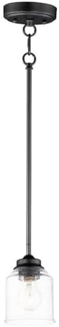 Maxim Acadia-One Light Pendant-4.75 Inches Wide by 7.25 inches high-Black Finish -Traditional Installation