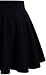 DRESSTELLS Falda Mujer Mini Corto Elástica Plisada Básica Multifuncional Black S