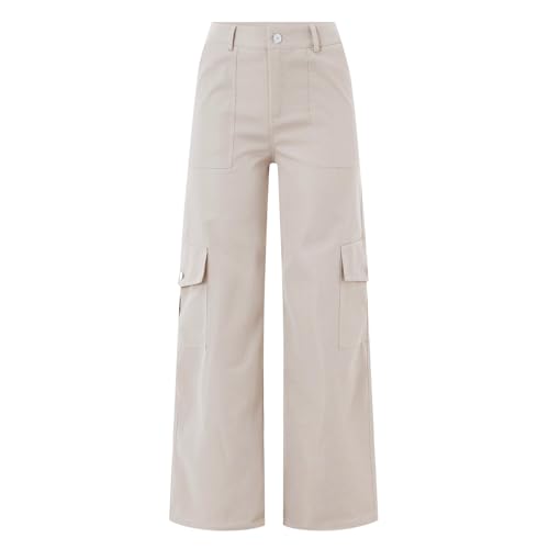 Cargo Pants for Women with Pockets,Versatile Mid-Waist Three-Dimensional Casual Pants Women's Trousers Plus Size4