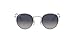 Ray-Ban Man Sunglasses Silver Frame, Polarized Blue/Grey Gradient Lenses, 53MM