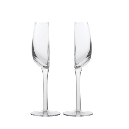 Red Wine Glasses - Stemmed Half Wine Glass, Crystal Claer Drinkware, Uniquee Halved Winee Cup | Home Dining Tableware, Bistro Cafe Bar Accessory, Romantic Dinner Serving, Cocktail Party Glass