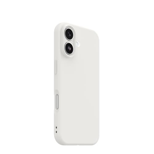 Image of OtterBox iPhone 17 Figura Series Case - Crema White - Aesthetic, Silicone Phone Cases, Protective Minimalist Design, MagSafe iPhone Case with Camera Protection