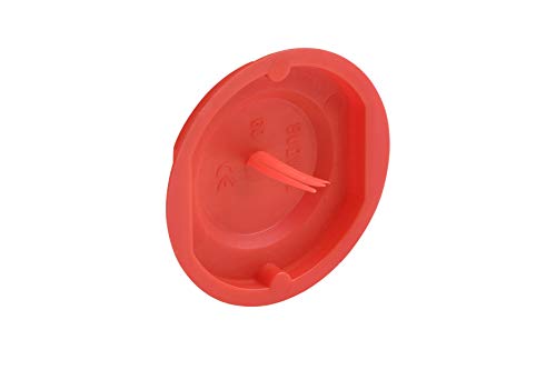 Meister Signaldeckel - Geeignet für Ø 60 mm Unterputzdosen - 25 Stück - Rote Signalfarbe für ein schnelles Auffinden - Schutz des Doseninneren / Dosendeckel für Gerätedosen / Putzdeckel / 7460610