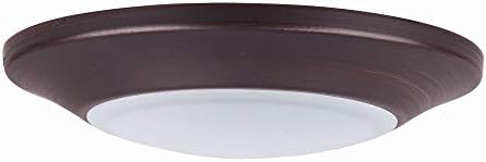 Maxim 57625WTBZ Diverse Outdoor Flush Mount, 1-Light LED 15 Watts, Bronze