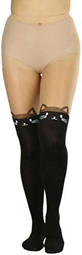 Image of ToBeInStyle Women's Cute Thigh High Printed Character Tights