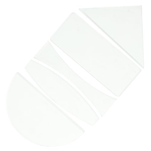 CIYODO 5 Pcs Optical Laboratory Lens Spherical Lens Lenses for Physics Science Class Optics Kits Optical Experiments Tools Light Prism Semicircular Optical Lens Prisms Transparent Glass