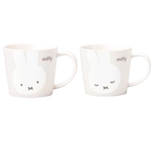 Set de tazas Miffy cara blanca miniatura 1