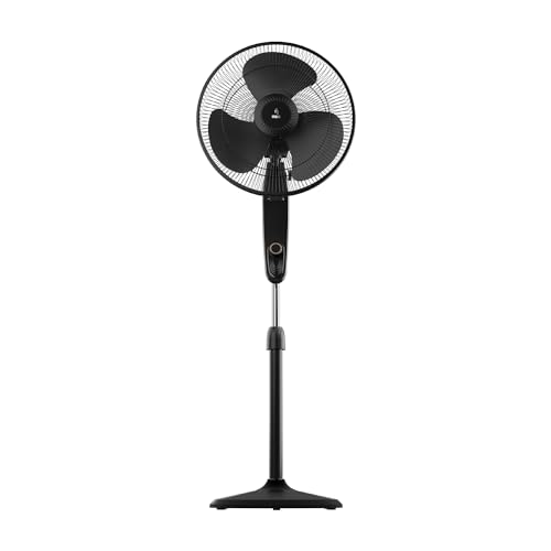 NNEX Glyde A5 400mm Pedestal Fan for Home | 2 Years Warranty | Power of 3 Blades | 20% Higher Air Thrust | 100% Copper Motor | Black (B0CPSDZWPD) Amazon Price History, Amazon Price Tracker
