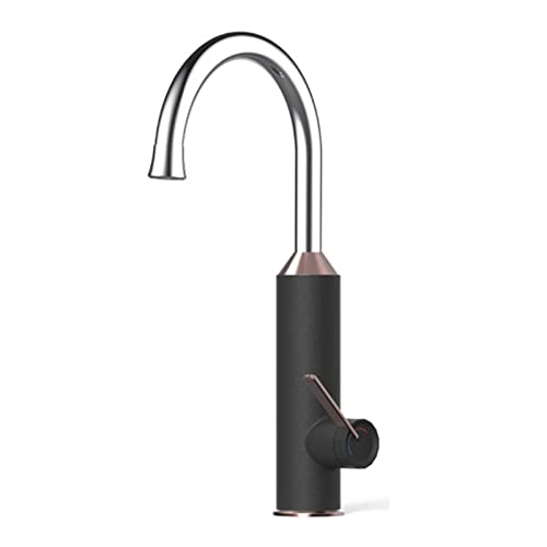 Grifo eléctrico instantáneo de agua caliente, grifo de cocina con calentador sin tanque de 220 V, grifo mezclador con calentador con caño giratorio 2 en 1 360 con pantalla digital LED,Blanco Octopus