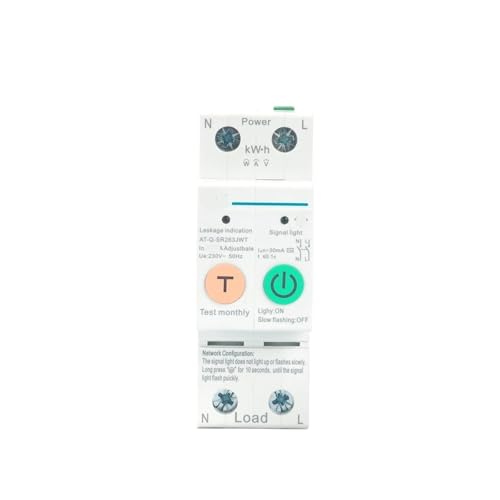 Disyuntor inteligente con interruptor de relé de tiempo y ajuste de corriente de 1 a 63A