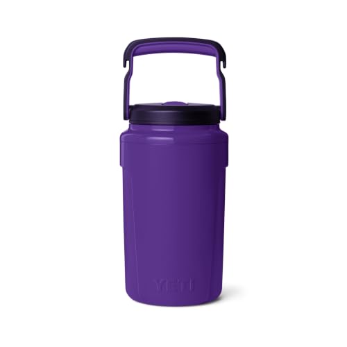 Image of YETI Silo Half Gallon Insulated Straw Cap Water Jug - Leakproof, Lightweight Sports Bottle with Fence Hook Handle - Keeps Drinks Ice-Cold - Ideal for Gym, Sports & Tournaments, Pace Purple
