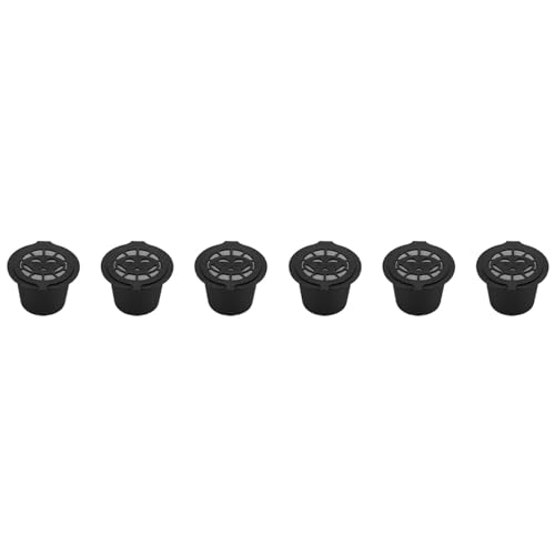 Semme Cestas para Cápsulas de café Reutilizables, Rellenables, con Diseño de Plástico y Acero Inoxidable, para Máquinas de café en Cápsulas, 6 uds.