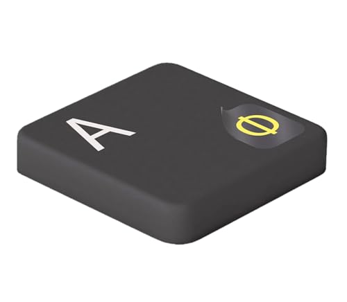 hoopomania Stickers RUSOS para Teclado [Amarillo - 5x6mm] rusos Adhesivos para teclados de portátiles y PC