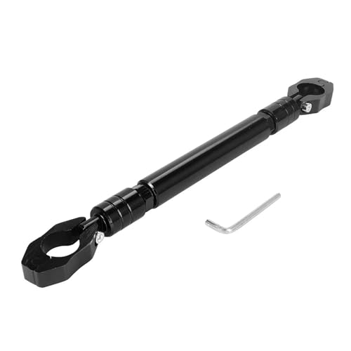 Barre de renforcement de guidon moto en aluminium noir de qualité supérieure