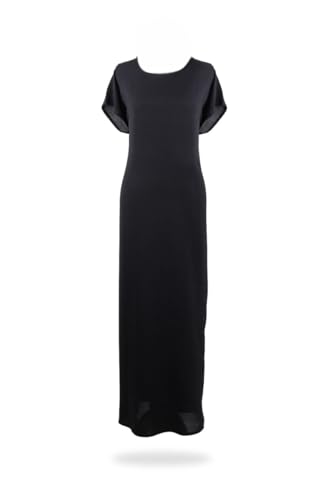 MA premium CEY Inner abaya ladies long modest maxi dress causal/formal under abaya (jalabiya) relaxed soft body touch breathable suit (Black Large)
