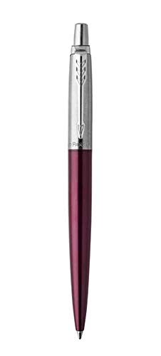Image of Parker Medium point Ballpoint Pen, Waterloo Blue and Chrome (1953192)