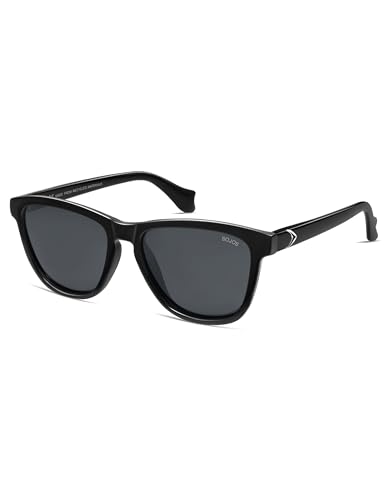 Image of SOJOS Polarized Retro Large Rectangular Sunglasses BALEEN