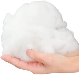 100% Polyester Pure Virgin White Fulling Hollow Fibre For Fluffy Fill Pillow, Cushions, Teddy Bear, Pet bed Toys Art and Craft Stuffing Filling - Anti-Allergenic (250 Grams)