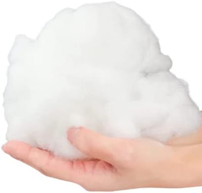 100% Polyester Pure Virgin White Fulling Hollow Fibre For Fluffy Fill Pillow, Cushions, Teddy Bear, Pet bed Toys Art and Craft Stuffing Filling - Anti-Allergenic (250 Grams)