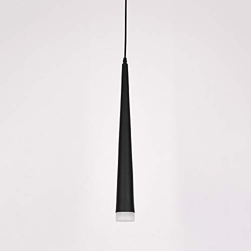 Luz Colgante de Tubo nórdico moderna con acrílico blanco y suspensión minimalista