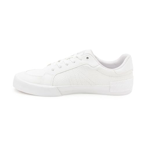Image of Red Tape Men's Sneakers Off White Pu Round Toe Lace-Up Responsive Sole