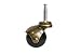 MySit 2 inch Ball Casters Wheels Brass Vintage Antique Furniture Caster Set of 4,Grip Neck Spherical Casters with 5/16