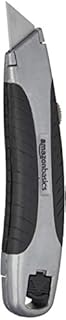 Amazon Basics Soft Grip Retractable Box Cutter with 3 Blades