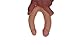 Doktor Dildo 06 - Der kleine Zwilling - Doppeldildo aus TPE. Erotisches Sex-Spielzeug für die Männer, für die Frau, solo und für Paare. Länge 29,5cm, ⌀ 2,7-3,5cm, hautfarben