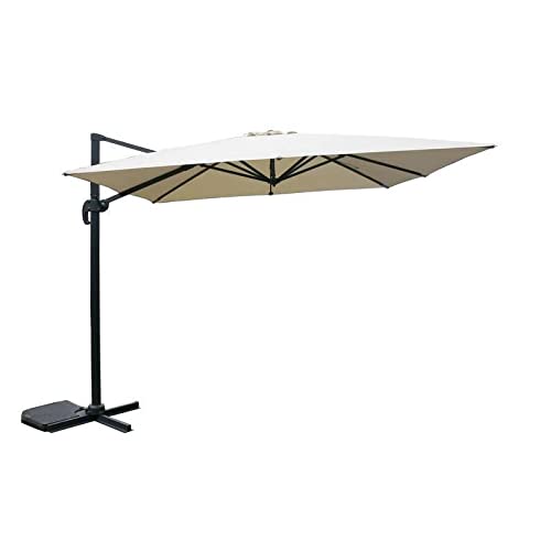 LIFE IS Ombrellone da Giardino 3x4m, Colore Ecru