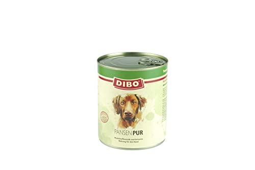DIBO – PUR PANSEN (Pansen/Blättermagen), 6 x 800g-Dose, Reine Fleischdosen aus frischem und natürlichem Fleisch Qualität