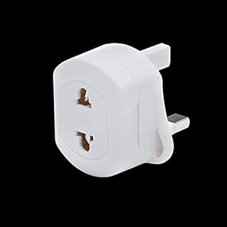 Q4U q4ujhd Fused Adaptor Plug for Shaver/Toothbrush,White,EU 2 Pin To UK 3 Pin
