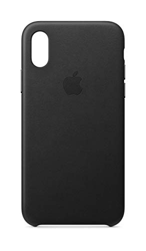 Apple iPhone Xs Leather Case - Black