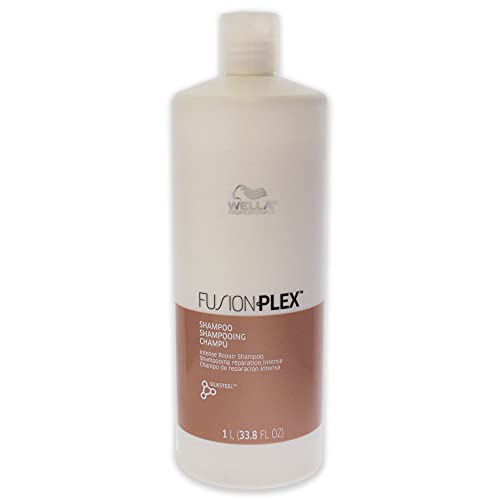 Wella Fusion Plex Champú reparador intenso, 33.8 onzas