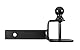 Black Boar ATV/UTV-Halterung mit Anhängerkupplungskugel und Seilwinde Schlaufe (4,8 cm Kugel, 3,8 cm Schaft) (66026)