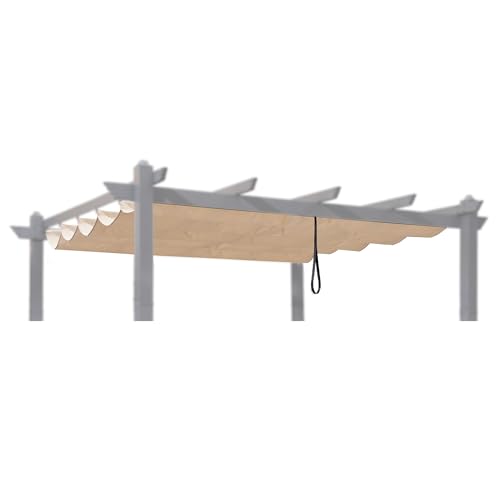 PURPLE LEAF Pergola Ersatzdach für 3 x 3 m Pavillon, Gartenpavillon Ersatzbezug, Wasserdicht, UV Schutz, Beige PURPLE LEAF Pergola Ersatzdach für 3 x 3 m Pavillon, Gartenpavillon Ersatzbezug, Wasserdicht, UV Schutz, Beige