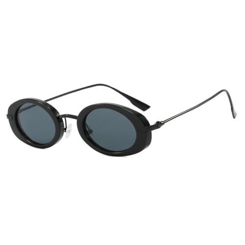 Lunettes de soleil ovales rétro ravivez l'élégance classique avec un cadre en métal unique