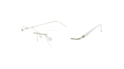 Image of N Specs An Optical Mall Reading Glasses For Men Women Unisex Stylish Framless Frame With Anti Reflected Unbreakable Fiber Glasses