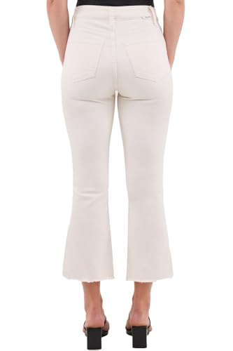 RFM Mia High Rise Bootcut Fit Cropped Frayed Hem Jeans with Built-in Tummy Control Premium Stretc Denim (Available in Plus)3