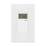 ENERLITES No Neutral Wire Programmable Digital Timer Switch for Lights, Fans, 7-Day 18 ON/Off Timer Settings, 1-Pole, UL Listed, HET01-C-J-W, White