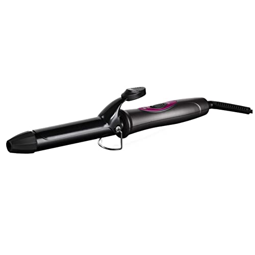 Carmen C81068 Neon 25mm Curling Tong with Keratin-Infused Coating, 90-Second Heat-Up Time, Graphite/Pink