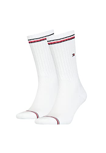 Tommy Hilfiger Men's Iconic Footie Socks, White, Size 43/46