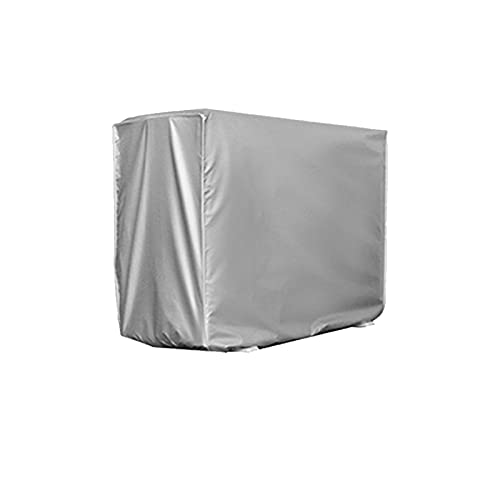 Renywosi Funda Aire Acondicionado De Protección, Cubierta para Aire Acondicionado Impermeable,Antipolvo Y Antinieve, Exterior Doble Tejido Y Protección UV, Color Plata (1p...